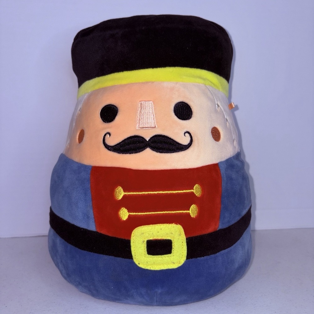 Squishmallows Luca Nutcracker Plush 12" Christmas Toy Soldier Kellytoy